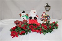 Christmas, 60" garland, battery operated