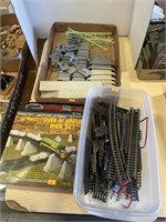 HO scale train track and accessories