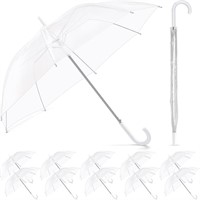12 Pack Clear Wedding Umbrellas