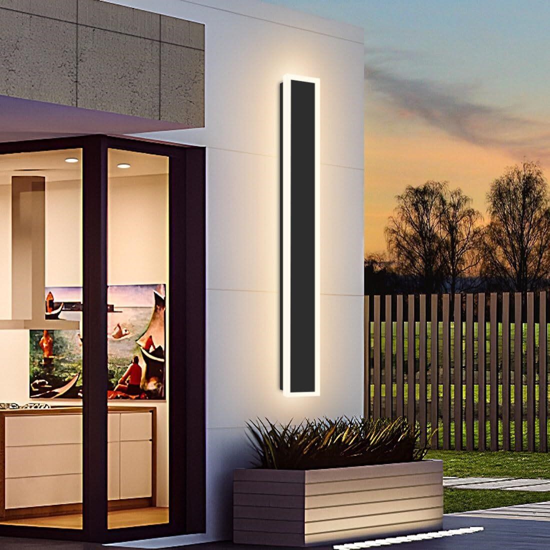 $120  48IN Modern Outdoor LED Long Wall Light Fixt