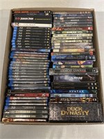 Box Of 60+ DVDs & Blu-Rays