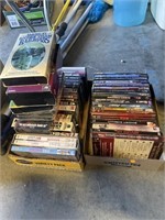 DVDs and vhs tapes