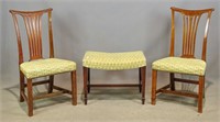 Pair 19th c. Hepplewhite Chairs