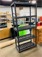 5 tier plastic storage shelf