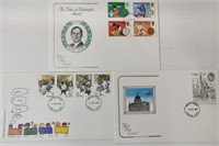 3 First Day Cover Stamps incl. London 1980