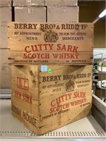 Vintage Scotch Whisky Wood Crates