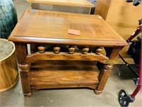 Vintage wooden end table