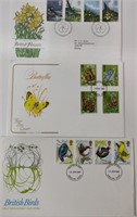 First Day Cover Stamps incl. British Birds