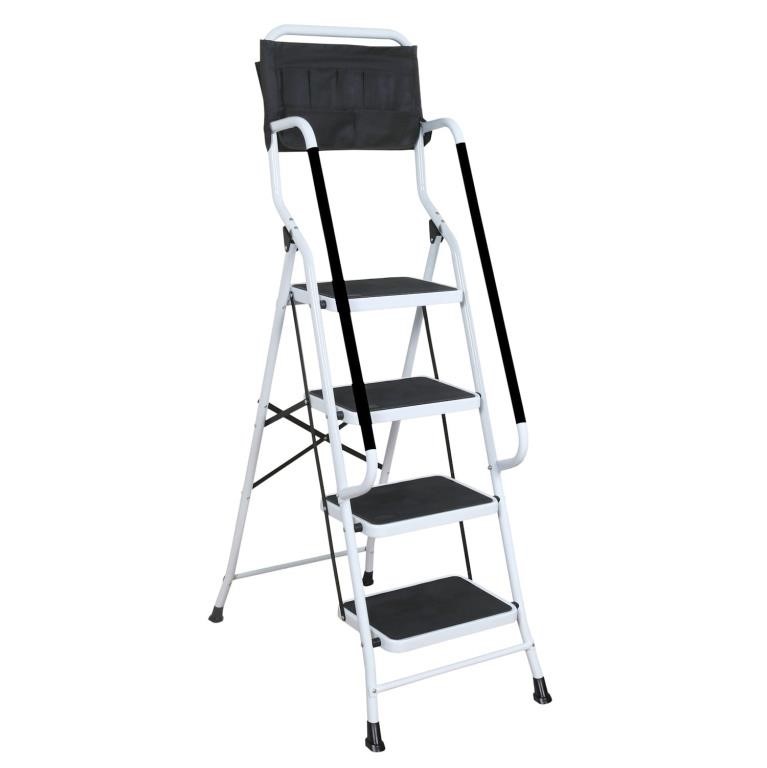 N6132  Support Plus 4 Step Ladder, 300 Lb., Handra