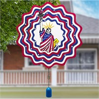 12 Inches 3D Patriotic Wind Spinner