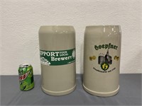 Lot of 2- Giant 5 Liter German Beer Steins