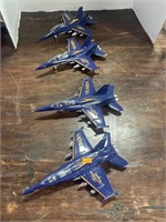 4 blue angels model jets