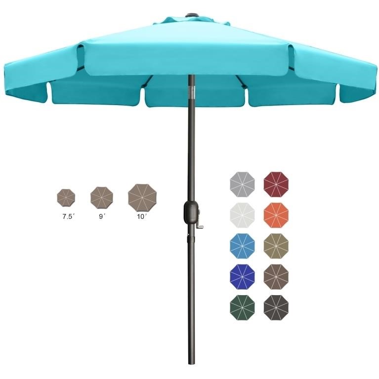 N6137  ABCCANOPY 9ft Patio Umbrella, Turquoise