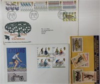 Stamps incl. First Day Cover Christmas 1977, etc.