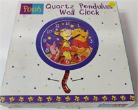 Winnie the Pooh Quartz Pendulum Wall Clock