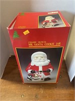 Ceramic musical Santa