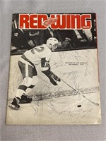 1970 Autographed Red Wings Magazine