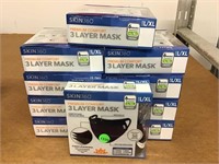 10 boxes of 6 premium comfort reusable masks.