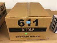 Case of 2400 CFold paper towels.