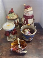 Christmas pottery decorative items