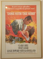 L - FRAMED GONE WITH THE WIND MOVIE PRINT (H3)