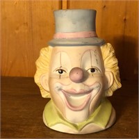 Ceramic Clown Head Sculpture
