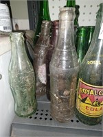 Lot of Vtg. Bottles to Include  Royal Crown and