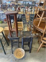 3 stands, metal plant stand