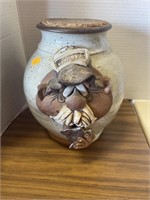 Vintage pottery old man cookie jar
