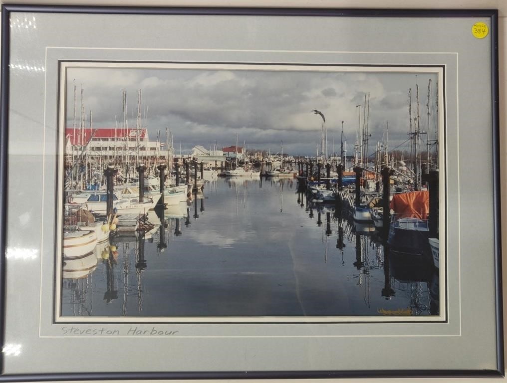 Signed Picture of Steveston Harbour, B.C.