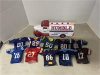 Vintage humble coin bank , mini football jerseys