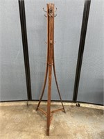 3 Sided Bent Wood Hat/Coat Stand 65" Tall