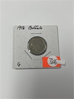 Early 1918 Buffalo Nickel
