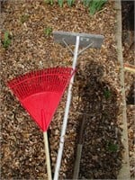 Rough shovel, rake, pitch fork