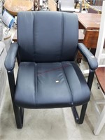 Black Leather Arm Chair