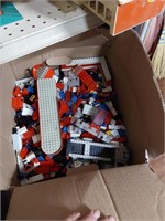 Box Lot of Legos & Car Model Set