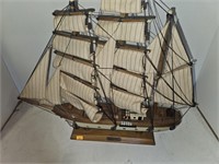 Gorch Fock wooden ship approx 18in tall