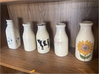 Vintage milk bottles (2 pfaltzgraff)