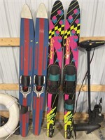 2 sets of water skis