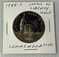 1986-S Statue of Liberty Silver Proof Half Dollar