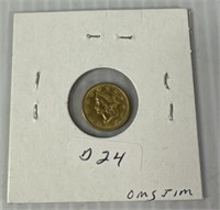 1849 1 Dollar Gold