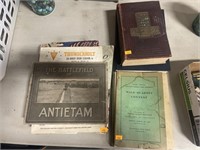 Vintage and modern war  books