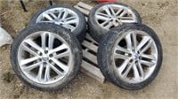 (4) Ford R22 Tires on Rims