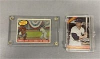 Lot of 2  Original Mickey Mantle Baseball Cards