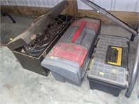 Tool boxes w/ misc tools and hardware