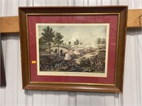 Vintage battle of Antietam print