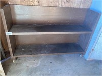 42x28 Castered Storage Rack Brown 2 Shelf