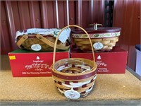 Longaberger Tree Trimming Collection Baskets