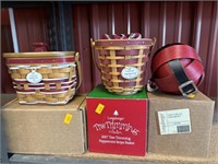 Longaberger Tree Trimming Collection baskets and