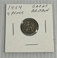 1854 Great Britain 4 Pence